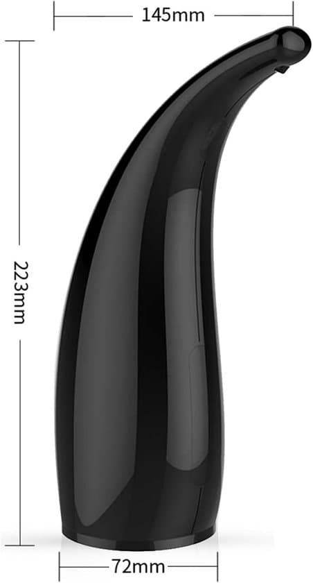 Automatisk sæbedispenser - berøringsfri sensor - 300 ml - sæbepumpe - sort