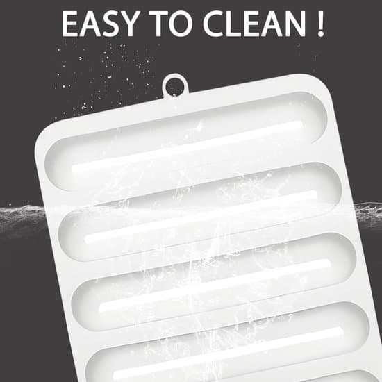 2-pack 6-kopps stångformade non-stick silikonbakformar - Vit