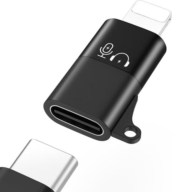 Mini USB-C til Lightning Audioadapter med opladning til DJI-mikrofoner