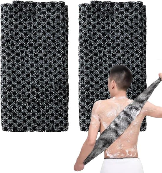 Badehåndklæde - Eksfolierende badehåndklæde - til kropsrensning og massage