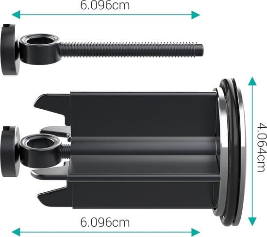 40 mm Premium Håndvaskprop, forkromet messing med gummipakning