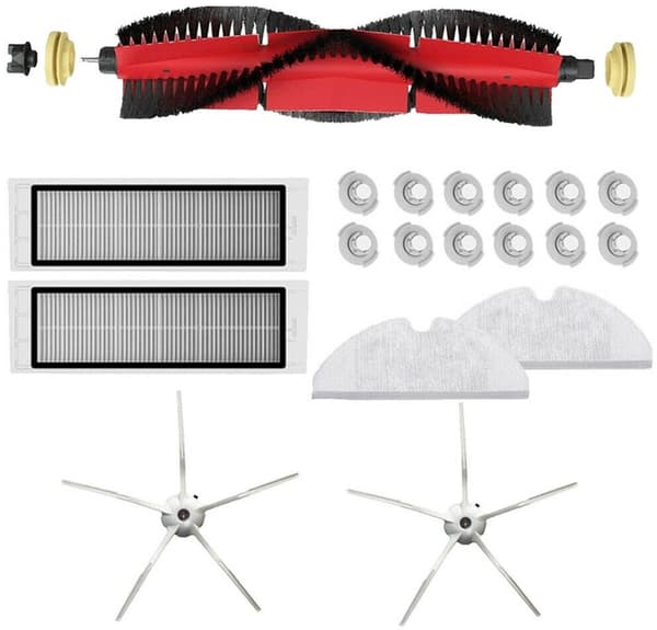 Sidebørstekomponenter til moppefiltre, egnet til Roborock S6, S5, MAX, S60, S65, S50, S55, T6