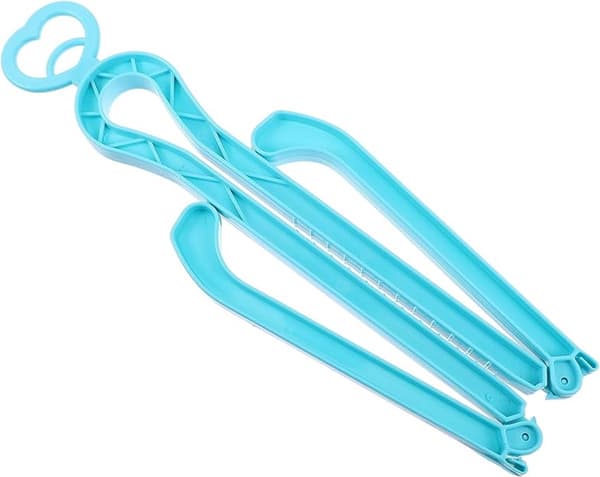 Blå PP-plast hög stövelklämma och träd