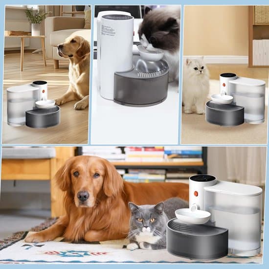 Trådløs kattefontæne 3L – Lydløs, timer, vandmængde, til kat/hund