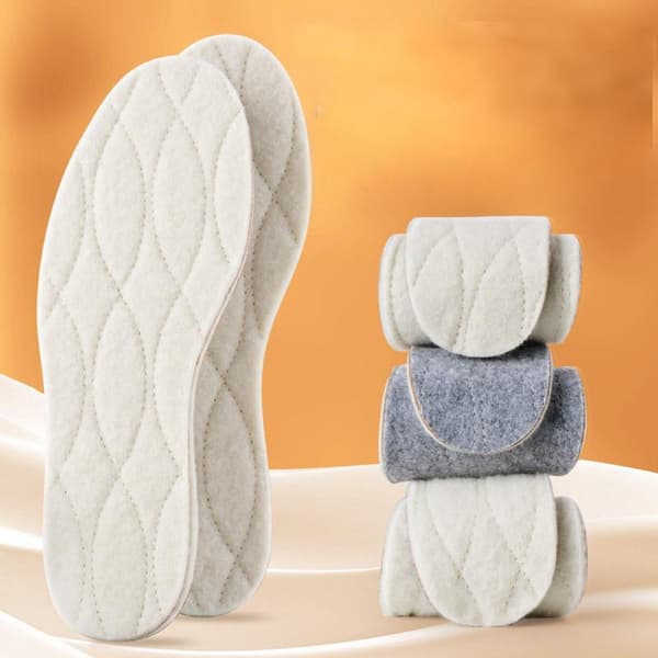 2-par varme vinterindlægssåler - Beige - 24.6*8.3cm