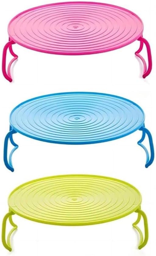 3 mikrobakke, rund, dampning, stativ, damp, mikrobølgeplade, plade, stativ, plaststativ, bageplade