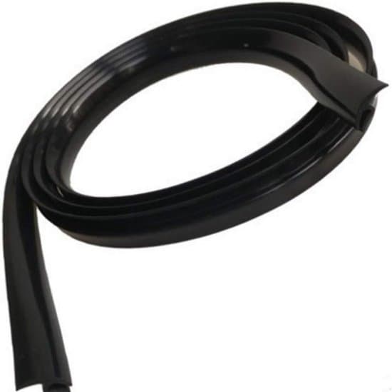 Bildørpakning - Universal sort gummifrontrudeprofil 1,8 m