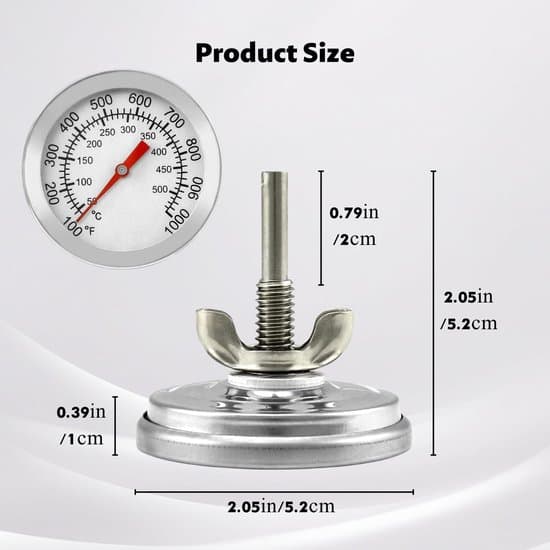 Kulgrill & Ryger Højtemperatur Barometer Termometer, 50-600℃