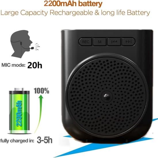 Bærbar minihøjttaler med mikrofon - Bluetooth - Sort