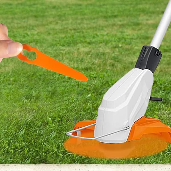 100 udskiftelige plastikblade til plæneklippere, tilbehør til plæneklipperblade