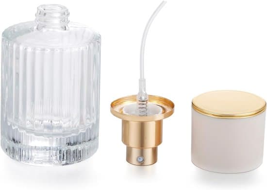 2-pack - Parfymflaskor - Parfymsprayer - 50ml/30ml - Påfyllningsbara - Klara - Glas - Lämpliga för resor, utflykter och handväskor