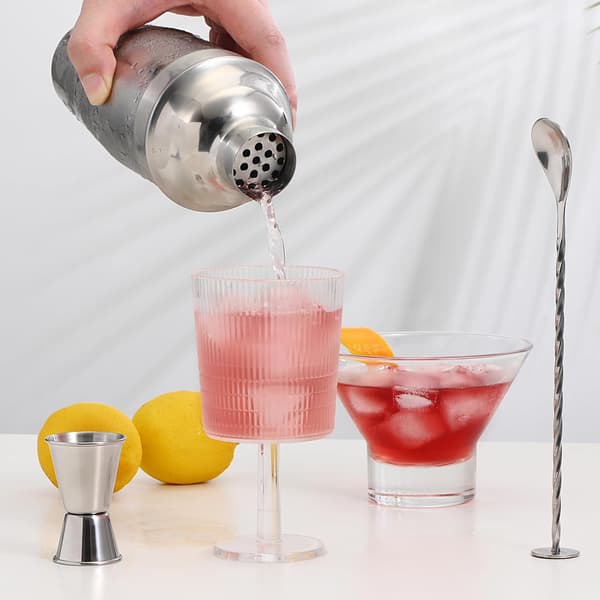 Cocktailsæt i rustfrit stål - tre dele