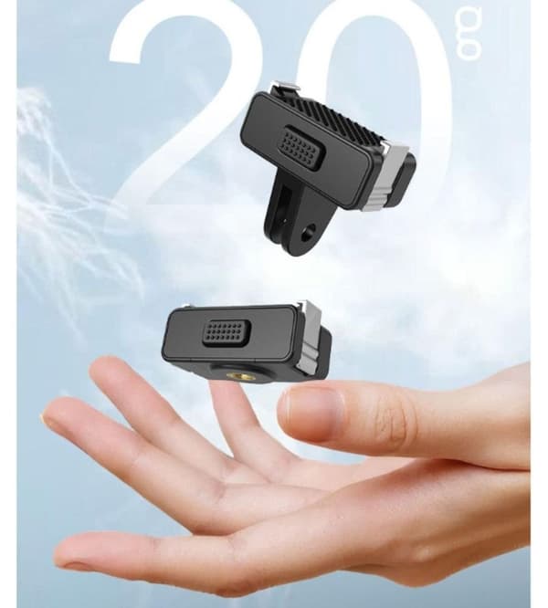 Magnetisk dockingstation til DJI Action 3/4/5 Pro - quick-release adapter