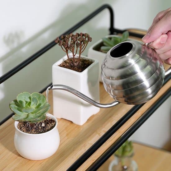 Plantevandkande - Vintage stil - 400ml - Mat sølv