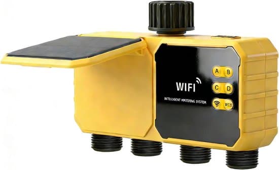 Smart Vanding - Vandventilcontroller - Automatisk Havearbejde - Solenergi APP-kontrol - 4 Zoner - Sort