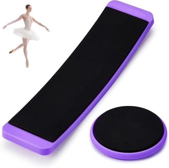 2-delt Spinning Board sæt - Balancetræning - Lilla