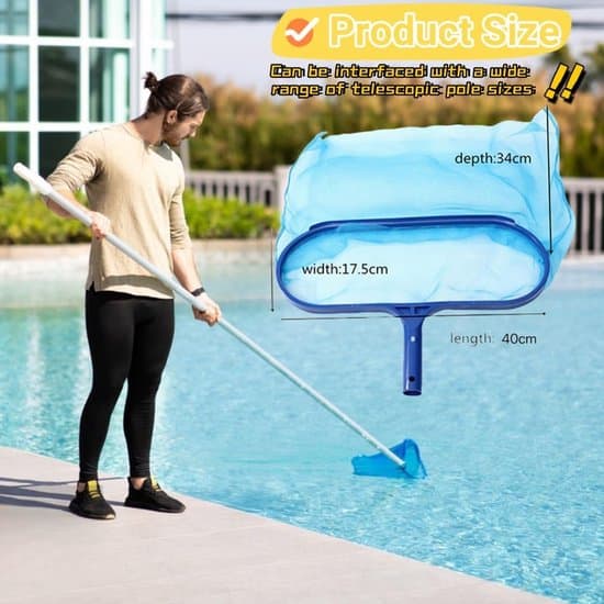 Poolskimmernet - Poolrensningsbladskimmernet - Bruges til rengøring af poolskimmernet