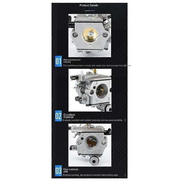 503A karburator til MS260, MS240, 024 og 026 motorsave.