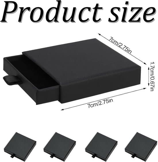 7x7x1.8cm Mini Reseförvaringslåda för Smycken med Skumfoder - Rosa