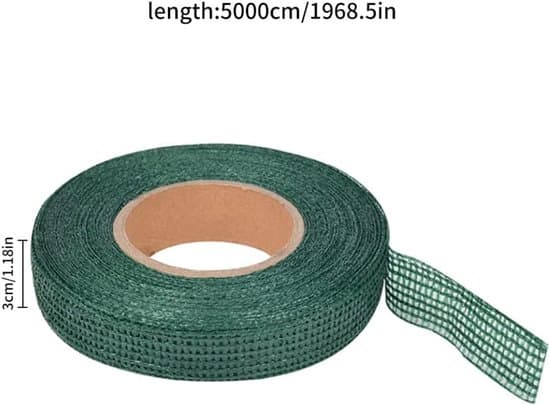 2-pack växtband Trädgårdsbindningsrep Stödkablar 3cmx50m Grön