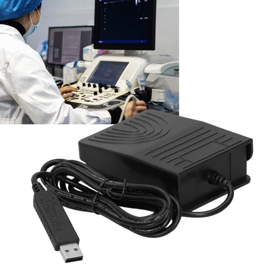 Professionel bærbar USB-fodkontakt -- ABS-materiale computerfodkontakt