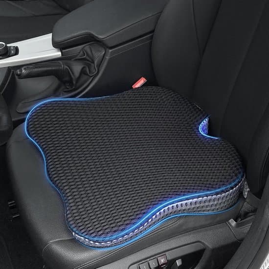 Ergonomisk bilsædepude - Memoryskum - Sort
