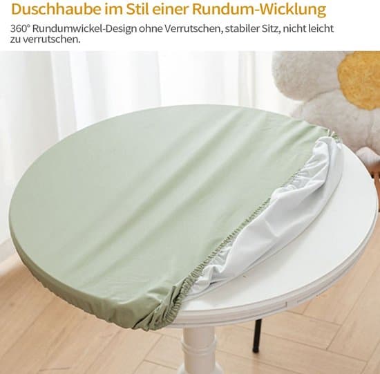Rund elastisk duk, grå, 120 cm i diameter