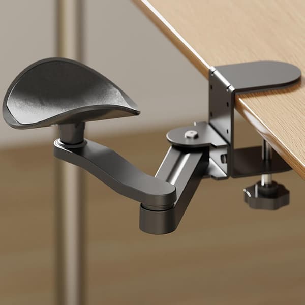 Computerbord armlæn og albuestøtter - Ergonomisk - Sort