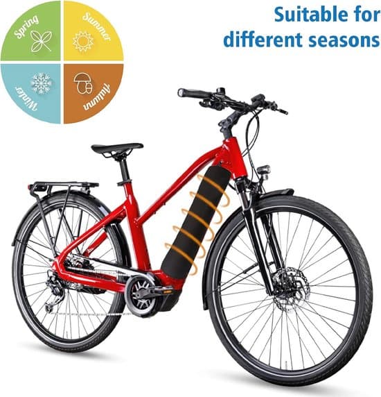 Elcykel batteribeskyttelsescover, universal, sort