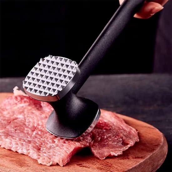 Dobbeltsidet zinkkødhammer - Sort