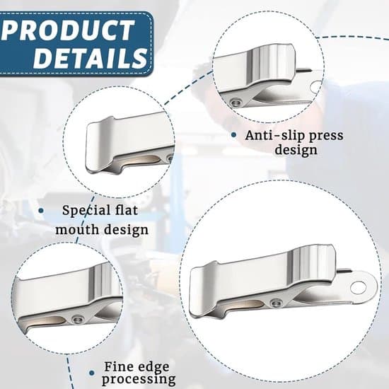 Minimetallklämmor - Minifjäderklämmor - 10-pack - Silver