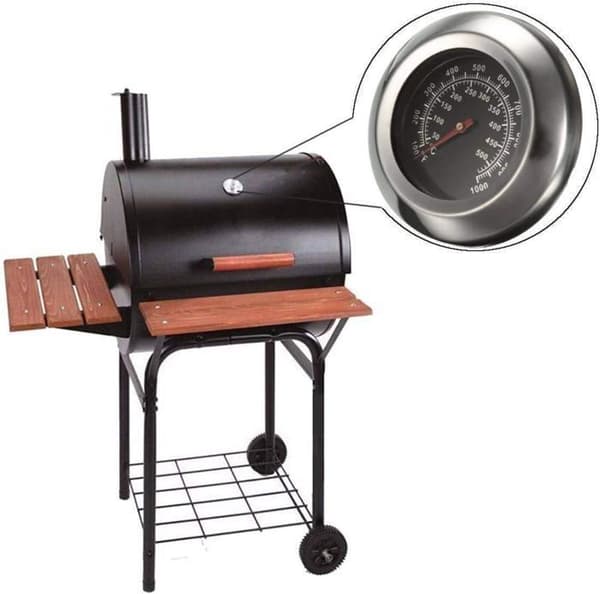 BBQ Termometer - Rustfrit Stål - 60 til 430°C - Bredt Temperaturområde - 1 Styk