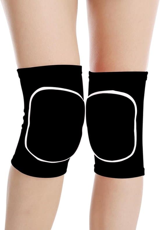 2 st tjocka svampknäskydd för ledskydd, andningsbara elastiska unisex dansskydd