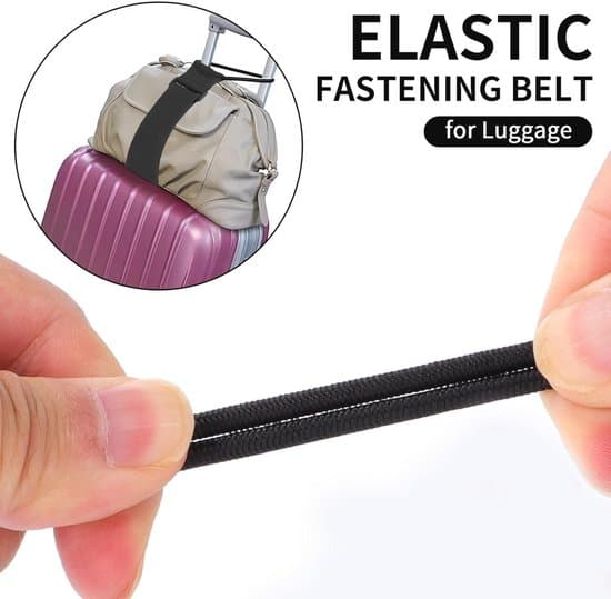 Elastiska bagageremmar - Justerbara bagageremmar för resväskor och bärbara resväskor (2-delat set)