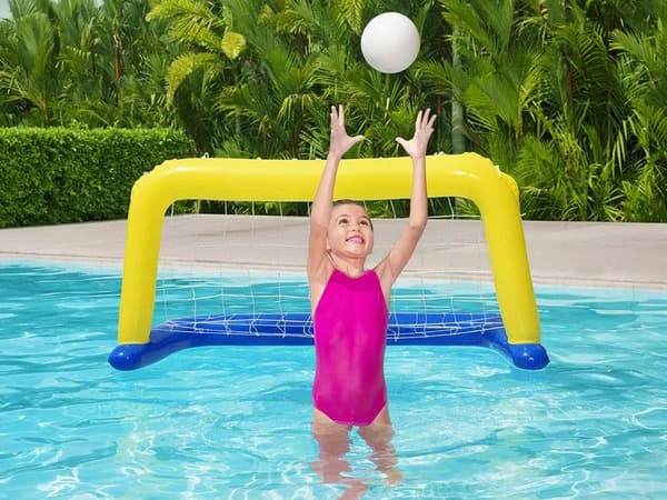 Vandfodboldmål, poolpolo-sæt, designet til vandsport.