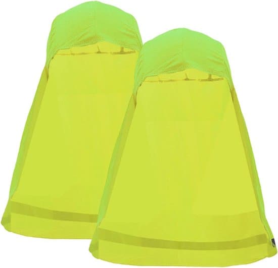 2 delar Hjälmsolskydd, nackskydd för hjälm, reflekterande nacksolskydd, andningsbart hjälmfoder, snabbtorkande nackskydd för