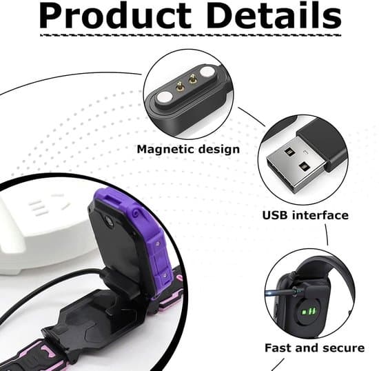 2 stk. Universal USB 2-bens Magnetisk Smartwatch Oplader (2,84 mm, Model A+B)