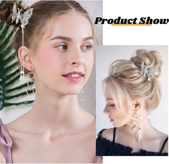 Sølvperle, Blomst og Krystal Rhinestone Brudehårkam