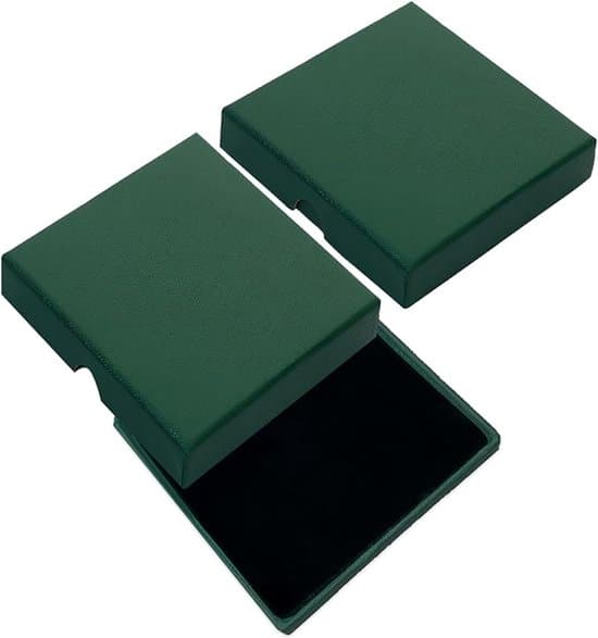 8x8x1.5cm Grön Liten Smyckes-/Presentförpackning