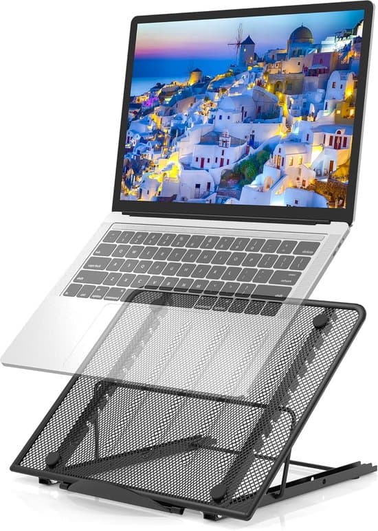 Justerbart Ventileret Sammenklappeligt Letvægts Ergonomisk Laptop Sengebord