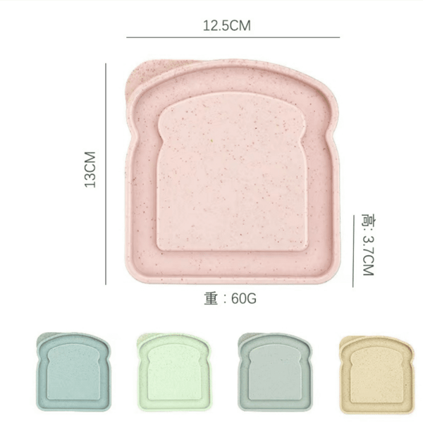 Genanvendelige PP-sandwichbokse (4-pak)