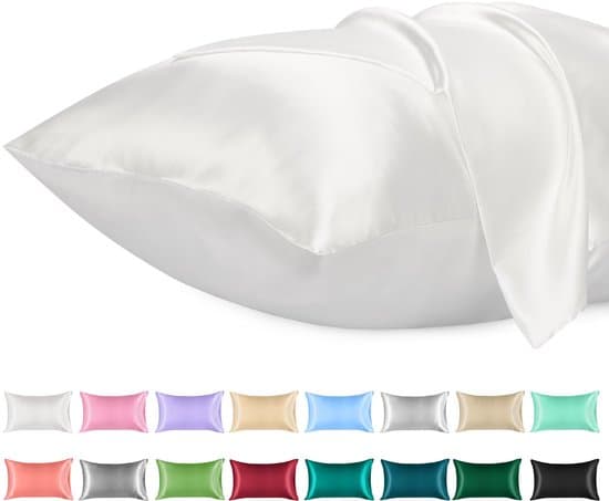 Luksus satin pudebetræk - sæt med 2 - 100% polyester - 50cm x 70cm