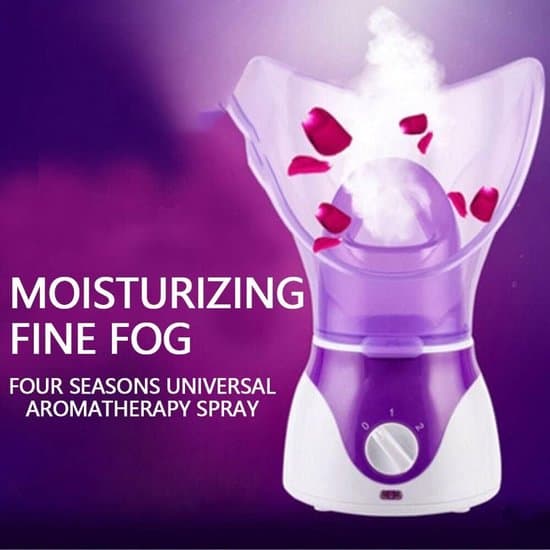 Ansigtsdamper - Ansigtsdamper - Ansigtsauna - Damp - Aromaterapi Diffuser - Til Ansigtspleje - Hudpleje - Beroligende og Afslappende - Lilla