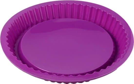 Fruktpajformar, silikonpajformar, silikonkakformar, non-stick silikonbakformar, 2-pack (lila)