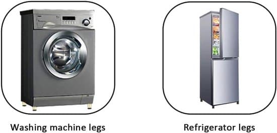 4-pak sorte 12 cm M8 gevind justerbare aluminiumsmøbelben til sofa