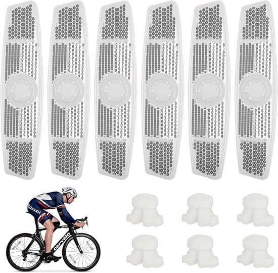 6-pack högsynlig cykeleker & kattöga reflekterande säkerhetsset