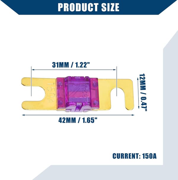 Minibilbilsäkringar / 5-pack / Lila