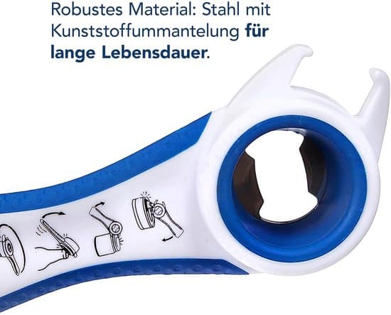 5-i-1 multifunktionsöppnare - mångsidig och ergonomisk - 1 styck