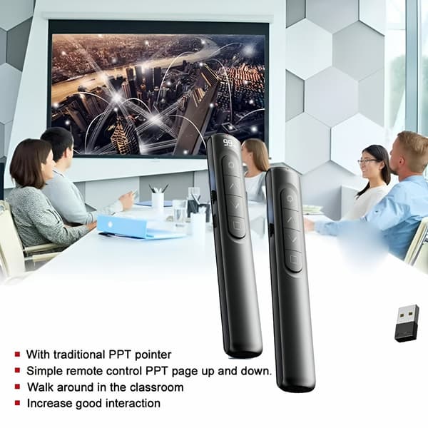 Trådlös USB-fjärrkontroll PowerPoint-presentationsklickpenna