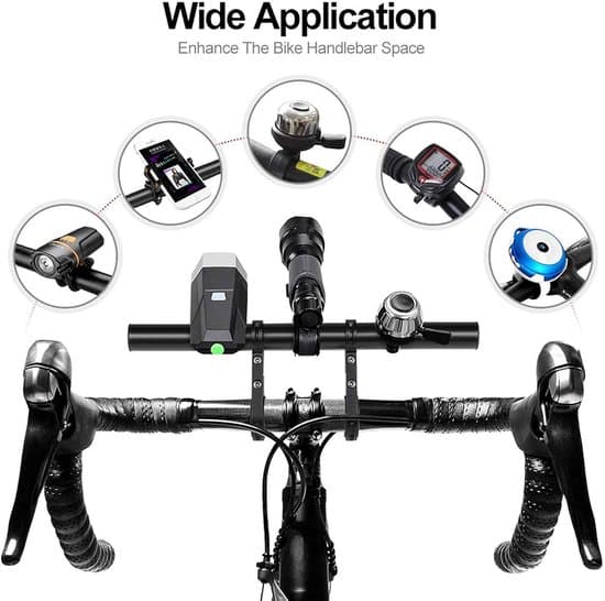 30 cm multifunktionell förlängningsfäste för cykelstyre/styrstam